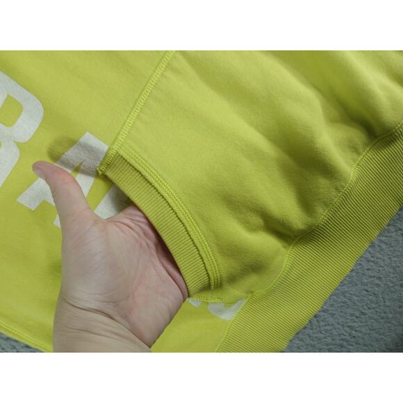 Under Armour Hoodie Mens Small Yellow Neon Pocket Sweatshirt Athletic Comfy - Picture 2 of 7